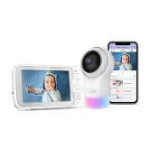 Babá Eletrônica Hubble Connect Nursey Pal Glow+ - HD - Com Tela - WiFi 2.4 GHz - Tela 5 - Branco