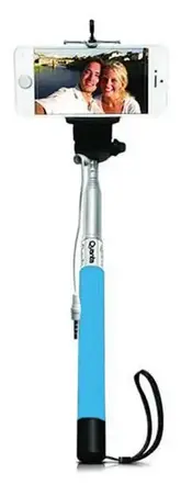 Bastao de Selfie Quanta QTMNP-2250 Cabo - Azul