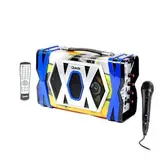 Caixa Amplificada Quanta SBT24 - USB - SD - Bluetooth - Azul