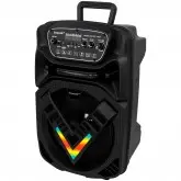 Caixa de Som Ecopower EP-1922 - USB/SD - Bluetooth - 300W - Com Microfone - 8'' - Preto