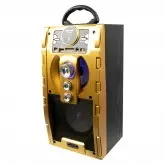 Caixa de Som Ecopower EP-2131 - USB/SD/AUX - Bluetooth - 10W - 4 + 5 - Dourado