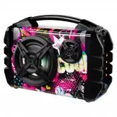 Caixa de Som Ecopower EP-2227 - USB/SD - Bluetooth - 30W RMS - 6.5 + 2 - Rosa