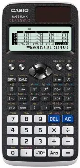 Calculadora Científica Casio FX-991LAX-BK-W-DH - 10+2 Dígitos - Preto