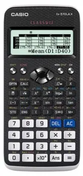 Calculadora Cientifica CasioFX-570LAX-BK-W-DH - 10+2 Dígitos - Preto
