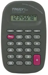 Calculadora Truly 318-8 - 8 Dígitos - Cinza