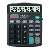 Calculadora Truly 837-12 - 12 Dígitos - Mediano - Cinza