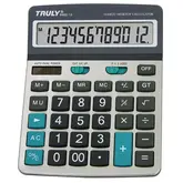 Calculadora Truly 896E-12 - 12 Dígitos - Cinza