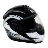 Capacete MT Helmets Alamo Evo Dream C4 - Fechado - Tamanho XL - Preto e Branco