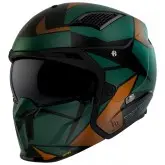 Capacete MT Helmets Streetfighter SV S P1R A9 - Destacável - Tamanho L - Com Viseira Extra - Gloss Green