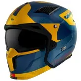 Capacete Mt Helmets Streetfighter Sv S Totem C3 - Destacável - Tamanho Xxl - Com Viseira Extra - Matt Yellow