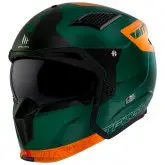 Capacete MT Helmets Streetfighter SV S Totem C6 - Destacável - Tamanho XXL - Com Viseira Extra - Matt Green