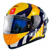 Capacete MT Helmets Targo Pro Biger C7 - Fechado - Tamanho M - Gloss Pearl Blue