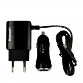 Carregador Ecopower EP-7063 - USB - Com Fio - Carregador Vehicular - Preto