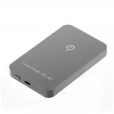 Carregador Portátil Momax Q.Mag Power 6 IP106E - 5000mAh - Tipo-C - Wireless - Cinza