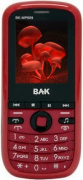 Celular Bak BKMP689 DualSim 4 Bandas Preto e Vermelho