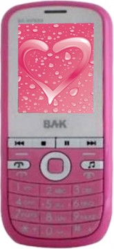 Celular Bak BKMP689 DualSim 4 Bandas Rosa e Branco