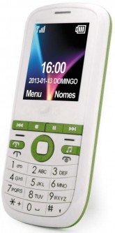 Celular Bak BKMP689 DualSim 4 Bandas Verde Branco