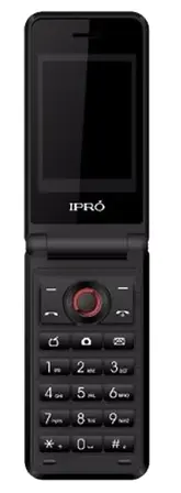 Celular iPro Flip V7 - 2.4 Polegadas - 4 Bandas - Dual-Sim - Vermelho e Preto