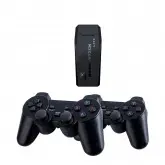 Console Wireless Controller Gamepad - 128Mb - 4K - 2 Controles - 10000 Jogos - Preto
