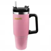 Copo Térmico Ecopower EP-G025 - 900mL - Com Canudo - Rosa