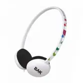 Fone de Ouvido Bak BK-18M Arco Com Microfone Vermelho