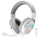 Fone De Ouvido Headset Gamer Fifine H6W - Com Fio - Driver 50Mm - Branco