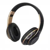 Fone De Ouvido Magnavox Mbh4211-Mo - Aux - Bluetooth - Com Microfone - Preto/Dourado
