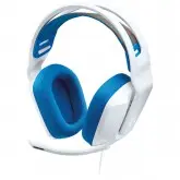 Headset Gamer Logitech G335 - Com fio - Driver 40mm - Branco e Azul