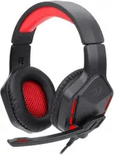 Headset Gamer Redragon Themis H220 - Com Fio - Driver 50mm - Preto e Vermelho