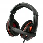 Headset Gamer Satellite AE-364U - Com Fio - Driver 40mm - Preto e Vermelho