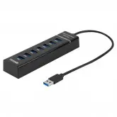Hub Yookie Hub10 - 7 Portas Usb 3.0/2.0 - Preto