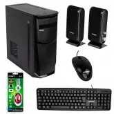 Kit Gabinete Satellite K703 - Com Teclado Espanhol + 2 Mouses + Speaker - Preto
