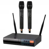Microfone Sem Fio Ecopower Ep-M600 - 2 Unidades - Bivolt - Preto