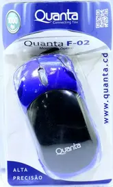 Mouse Quanta F-02 Carro - USB Azul