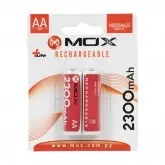 Pilha Mox Mob2Aa23 - Aa - 2300Mah - 2 Unidades - Recarregável