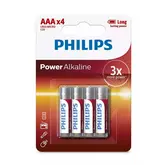 Pilha Philips Power Alkaline Lr03P4B/97 - Aaa - 4 Unidades