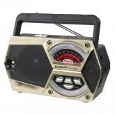 Rádio Portátil Ecopower Ep-F106B - Usb/Sd/Aux - Am/Fm/Sw - Recarregável - Preto E Prata