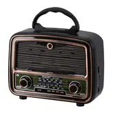 Rádio Portátil Ecopower Ep-F107B - Recarregável - Usb/Sd/Aux - Am/Fm/Sw - Bluetooth - Preto