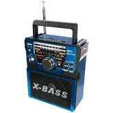 Rádio Portátil Ecopower Ep-F80B - Usb/Sd/Aux - Am/Fm - Bluetooth - Com Lanterna - Azul
