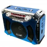 Rádio Portátil Ecopower EP-F83B - USB/SD/AUX - AM/FM - Bluetooth - Com Lanterna - Azul