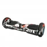 Scooter Elétrico Smart Balance PYB005 - 6.5'' - Bluetooth - Capacete + Joelheira + Cotoveleira - Preto e Branco BEN10