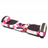 Scooter Elétrico Smart Balance PYB005 - 6.5'' - Bluetooth - Capacete + Joelheira + Cotoveleira - Rosa Camuflado