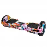Scooter Elétrico Smart Balance PYB005 - 6.5'' - Bluetooth - Capacete + Joelheira + Cotoveleira - Rosa Grafite