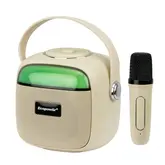 Speaker Ecopower Ep-2369 - Usb/Aux/Sd - Bluetooth - 5W - Com Microfone - Bege