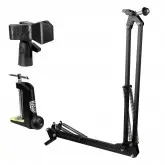Suporte Kool Sound Rp-7 - Para Microfone - Articulado De Mesa - Preto