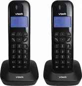 Telefone Sem Fio VTech VT-680-2 - 2 Bases - Com Bina - Bivolt - Preto