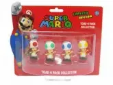 BONECO SUPER MARIO TOAD COLLECTION 4 IN