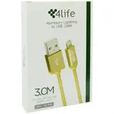 CABO USB/LIGHTINING 4LIFE 3.M IPHONE.5/6/IPOD/IPA/
