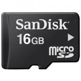 CARTAO DE MEMORIA MICRO SD 16GB SANDISK 2X1