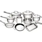COZ. KITCHENAID JOGO PANELAS 10 PCS INOX